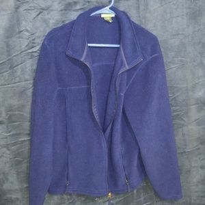 L.L.Bean large regular blue fleece jacket